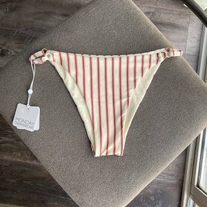 Monday Swimwear Striped Bottoms